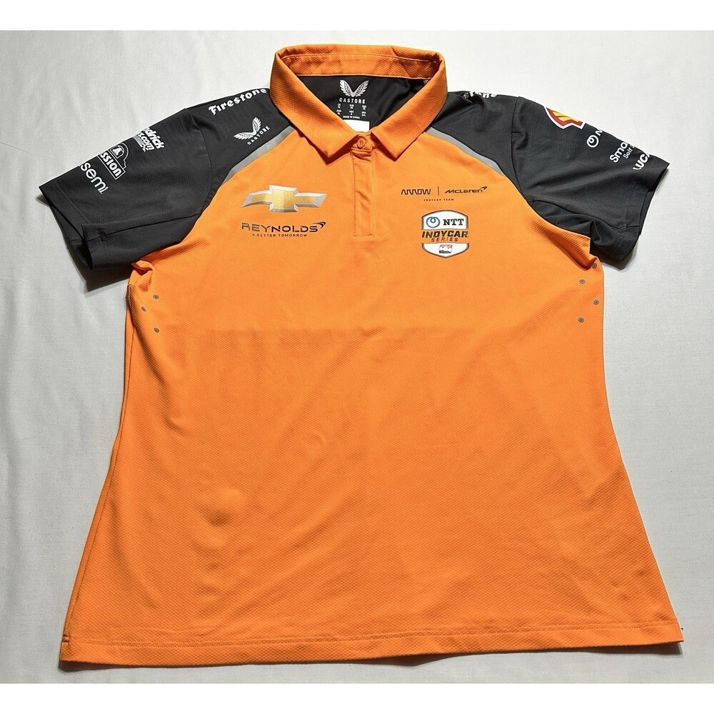 Castore Official McLaren F1 Team Indycar Racing Shirt Women Size US 10 *READ**